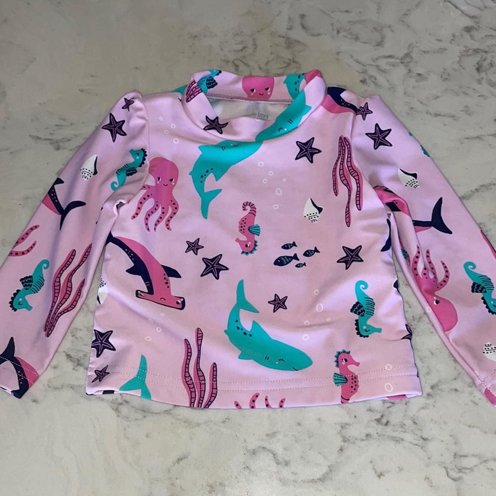 Simple Joys 3 piece swim set 6-9 mo.